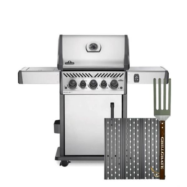 GrillGrate Set - Drie 44cm BBQ Roosters