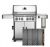 GrillGrate Set - Vier 44cm BBQ Roosters